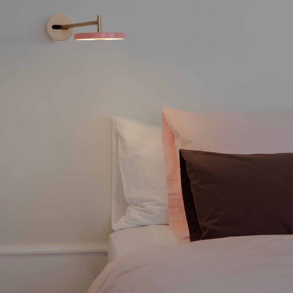 Wandlampe ASTERIA 15 cm, rosa, aluminium, Umage
