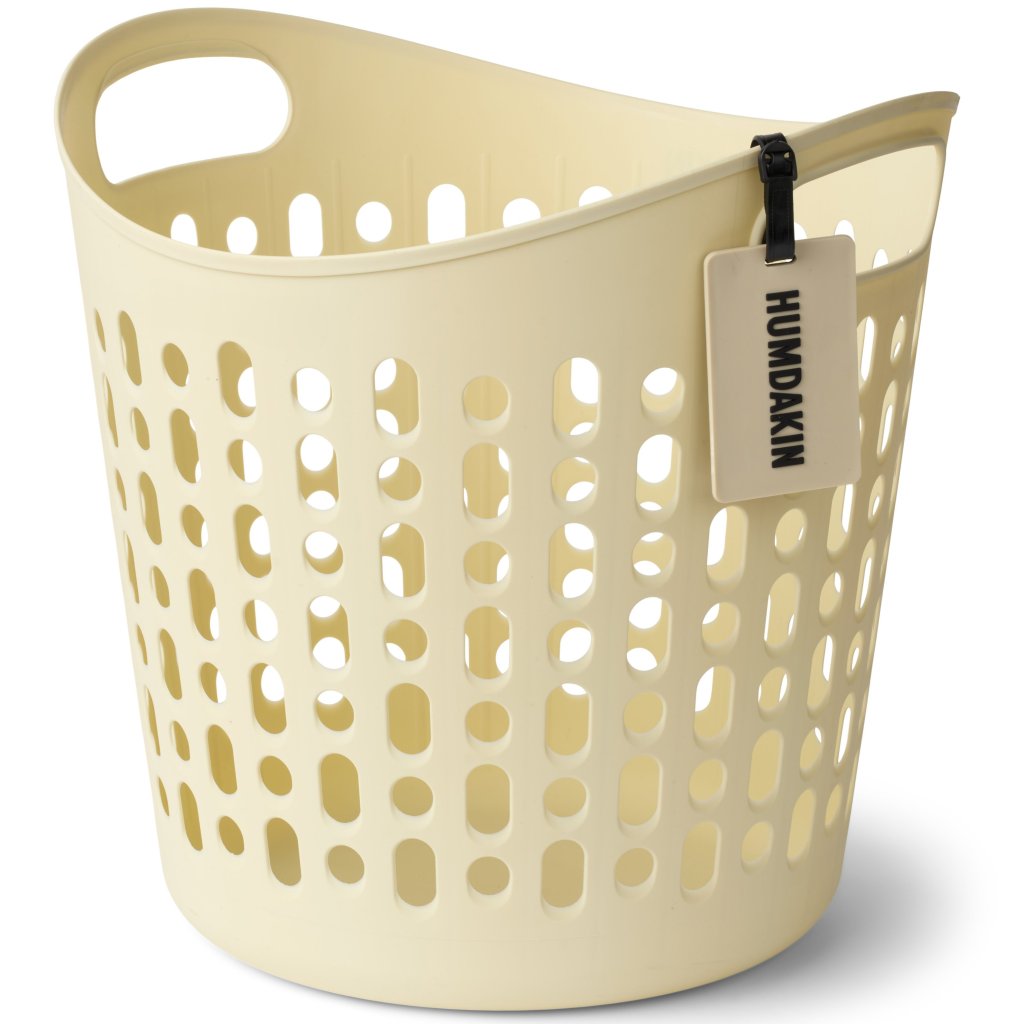 Wäschekorb 40 cm, gelb, kunststoff, Humdakin