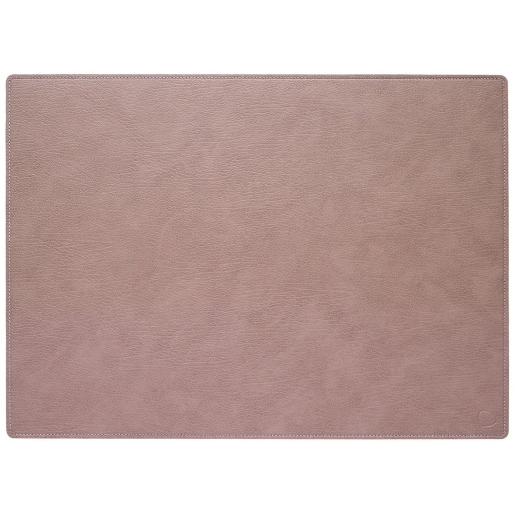 Schreibtischunterlage SQUARE BULL 44 x 64 cm, warm grau / weiß, leder, LIND DNA