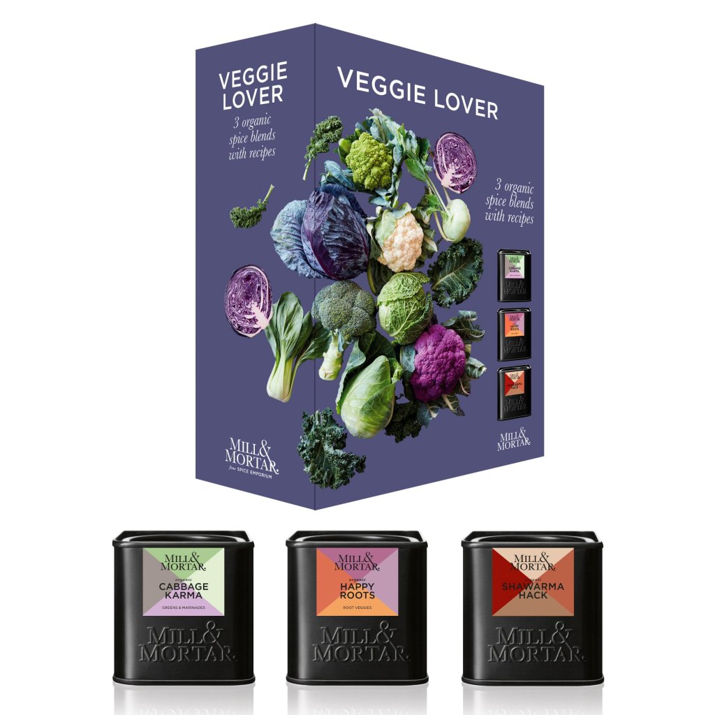 Bio Gewürzmischung VEGGIE LOVER, set à 3 st, Mill & Mortar