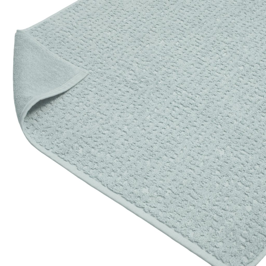 Badezimmerteppich FLORENCE 60 x 100 cm, himmelblau blau, baumwolle, Clarysse