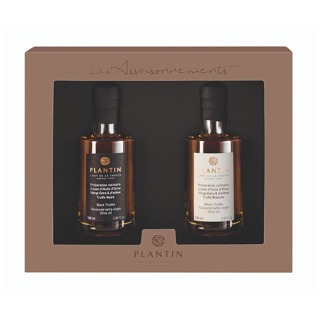Geschenkset DUO OF OILS, Olivenöl nativ extra, 2 x 100 ml, PLANTIN