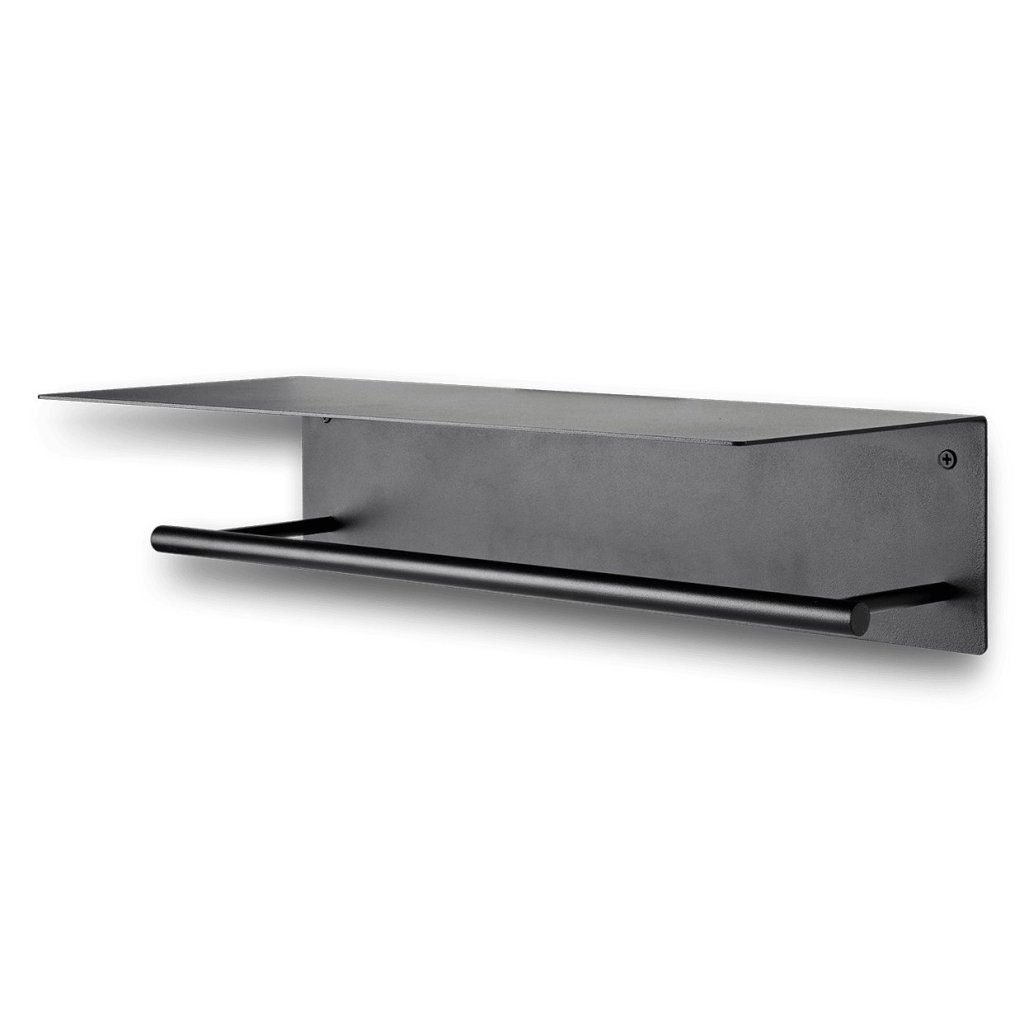 216917 1 policka na rucniky dora 50 cm cerna nerezova ocel ferm living