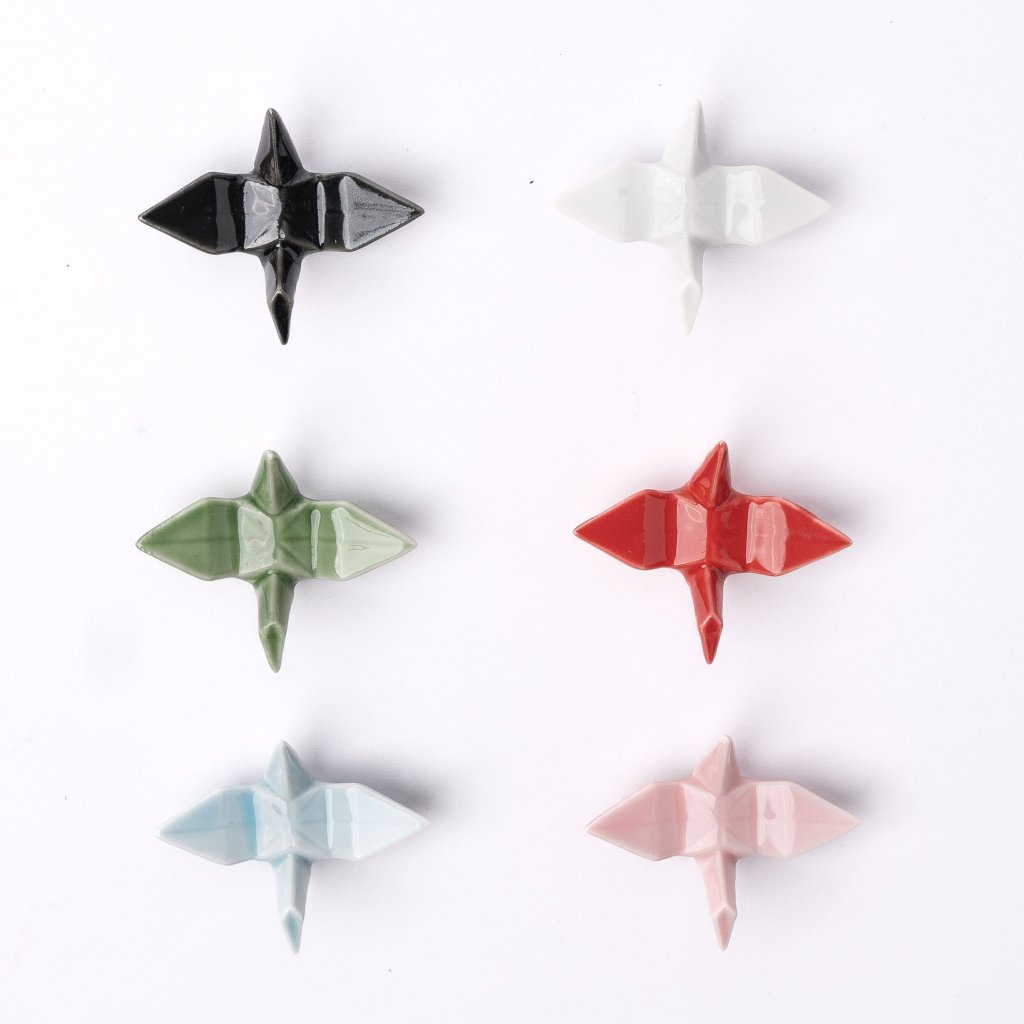 217121 1 oblazek na odlozeni hulek origami crane bila keramika mij