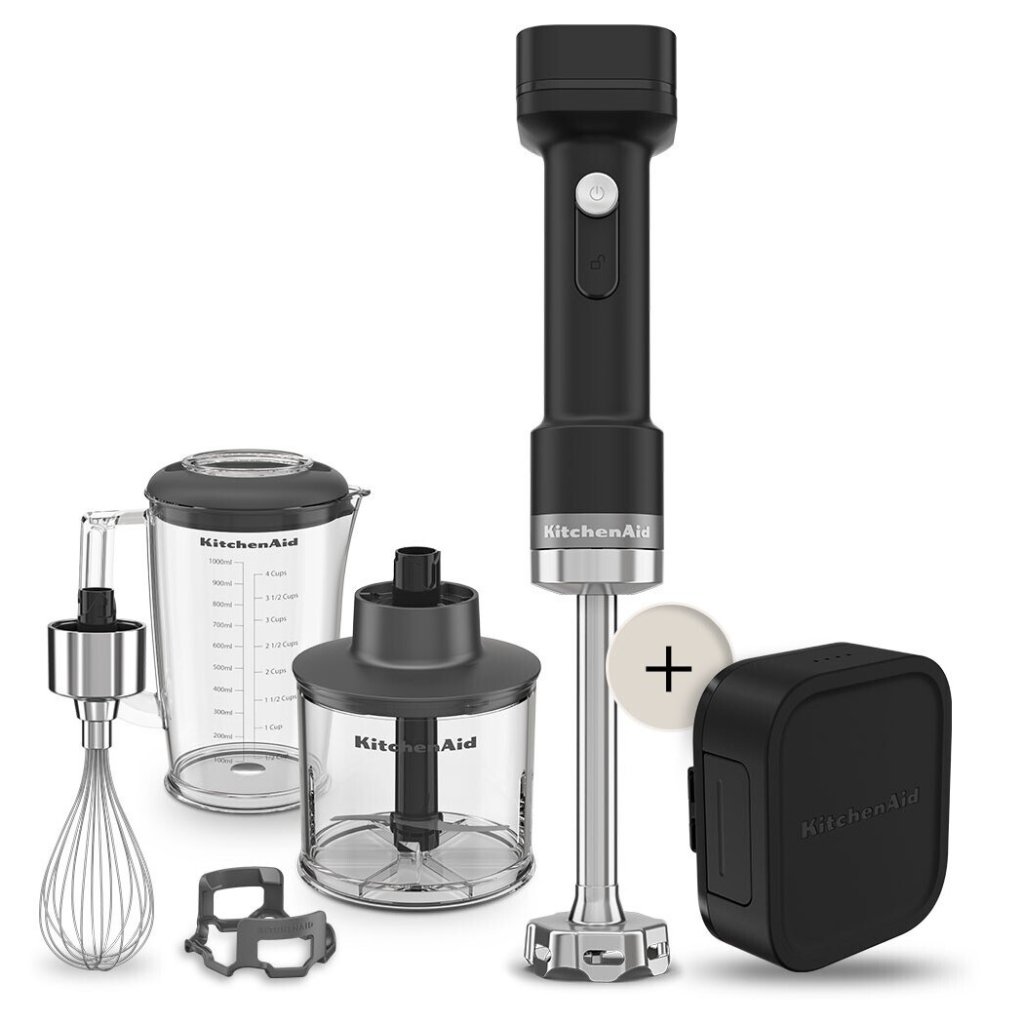 Stabmixer 5KHBRV75, kabellos, inkl. Akku, matt schwarz, KitchenAid