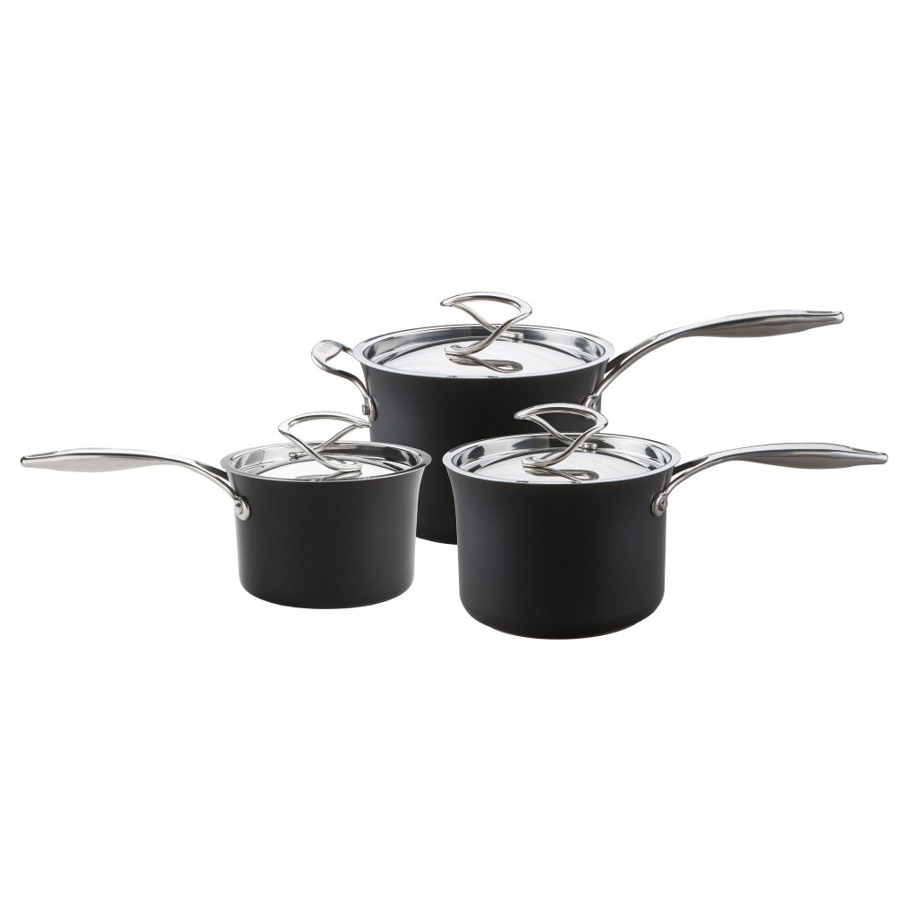 Kochtopfset STYLE, set à 3 st, aluminium, Circulon