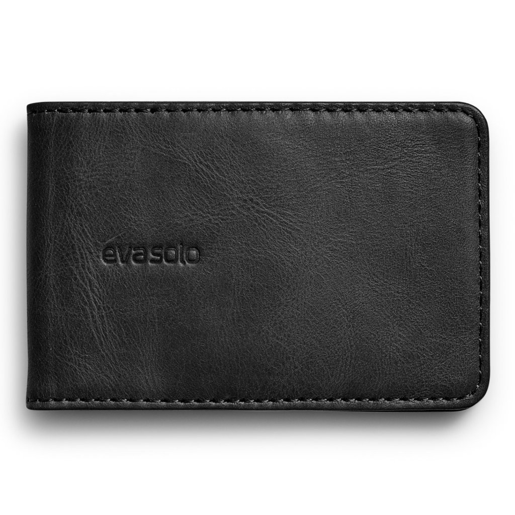 Kreditkartenhalter 10 cm, schwarz, leder, Eva Solo