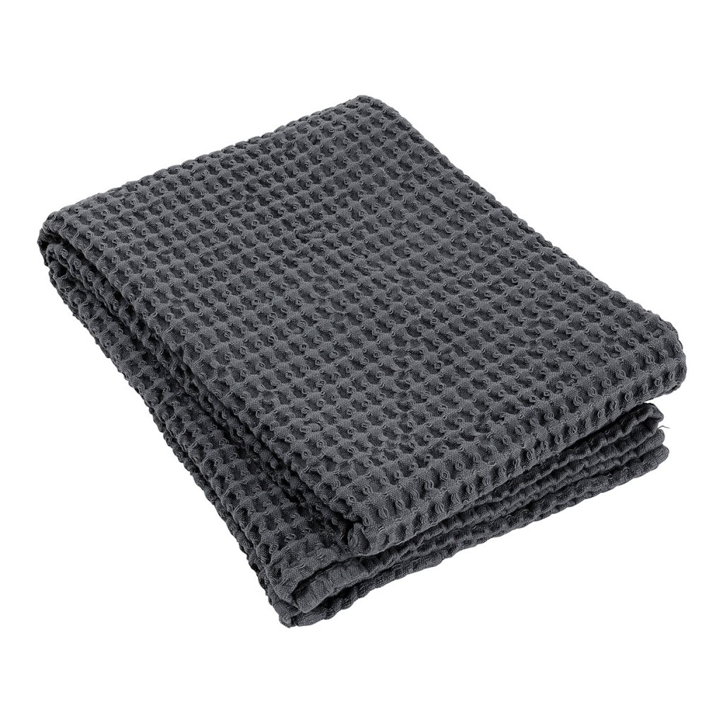 Badetuch CARO 70 x 140 cm, dunkelgrau, Blomus