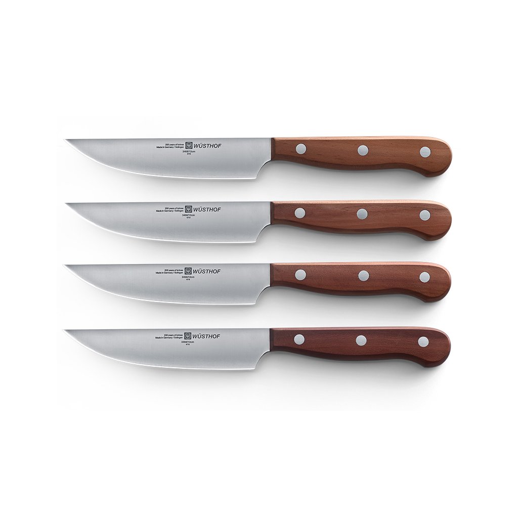 Steakmesser 4er-Set, Pflaumenholzgriffe, Wüsthof