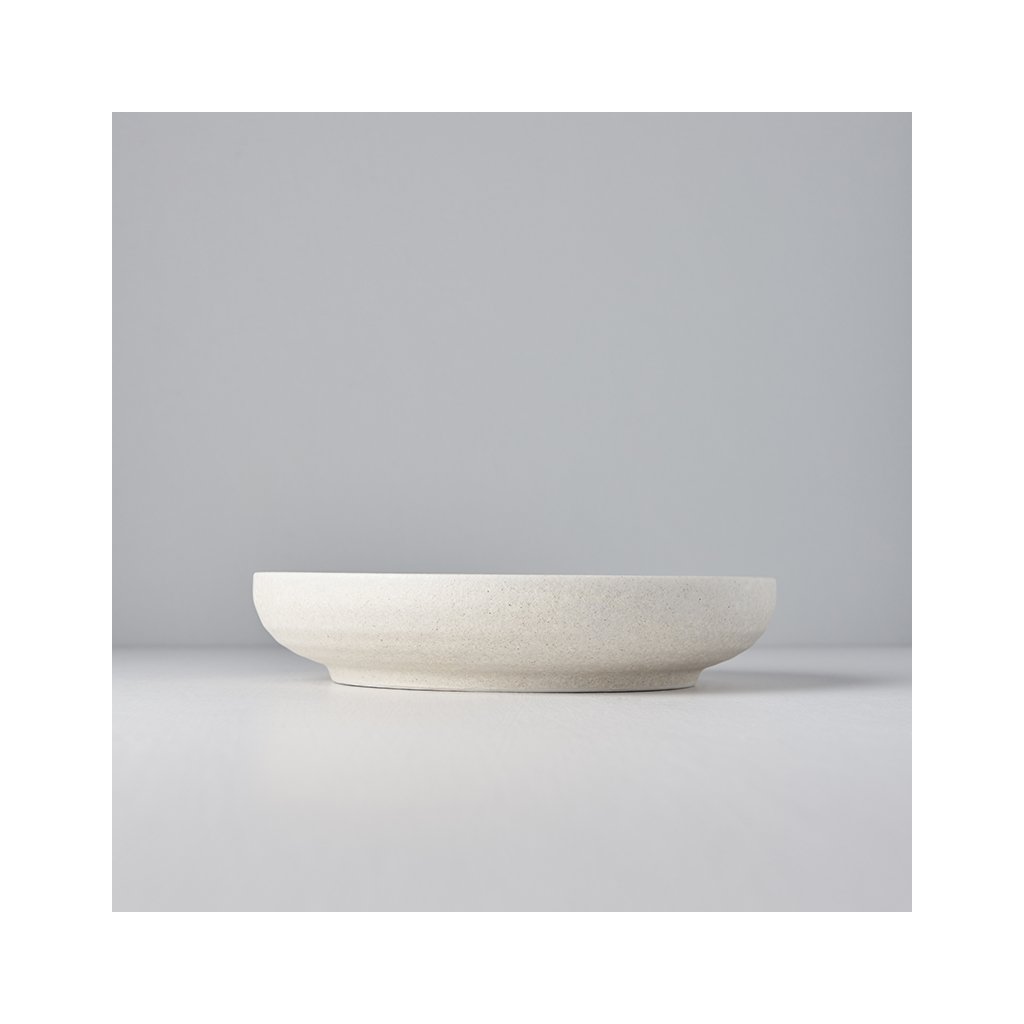 Dessertteller RECYCLED 22 cm, hoher Rand, MIJ