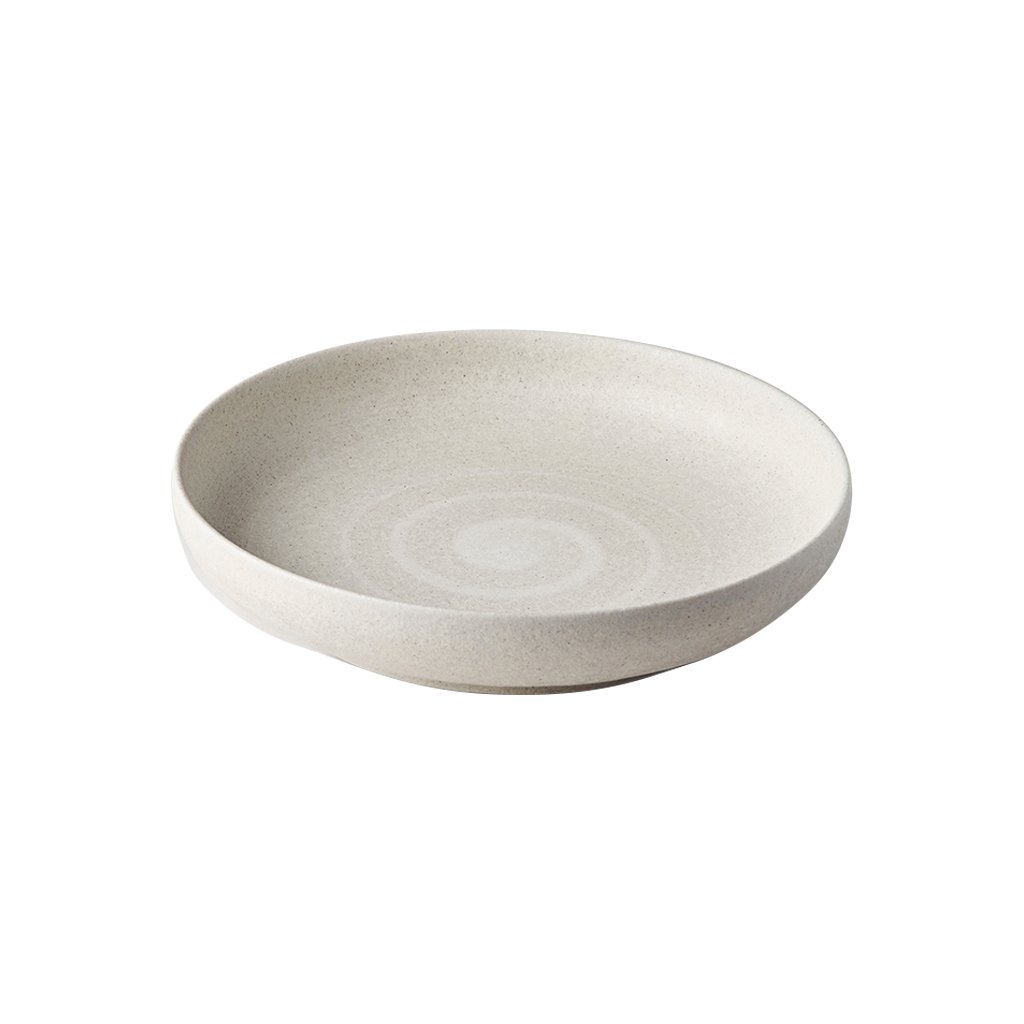 Dessertteller RECYCLED 22 cm, hoher Rand, MIJ