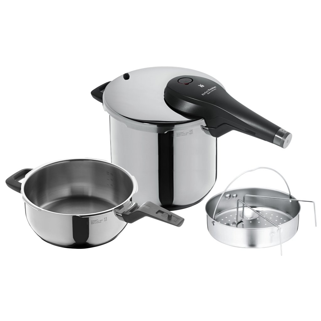 Schnellkochtopf PERFECT PREMIUM , 2er-Set, 6,5 l/3 l, mit Einsatz, WMF