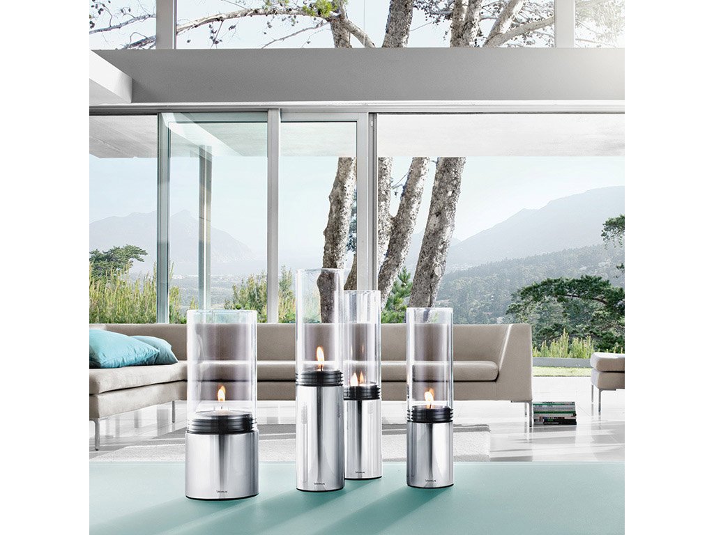 Leuchter Glas FARO Polierter Edelstahl Ö 7 cm Blomus