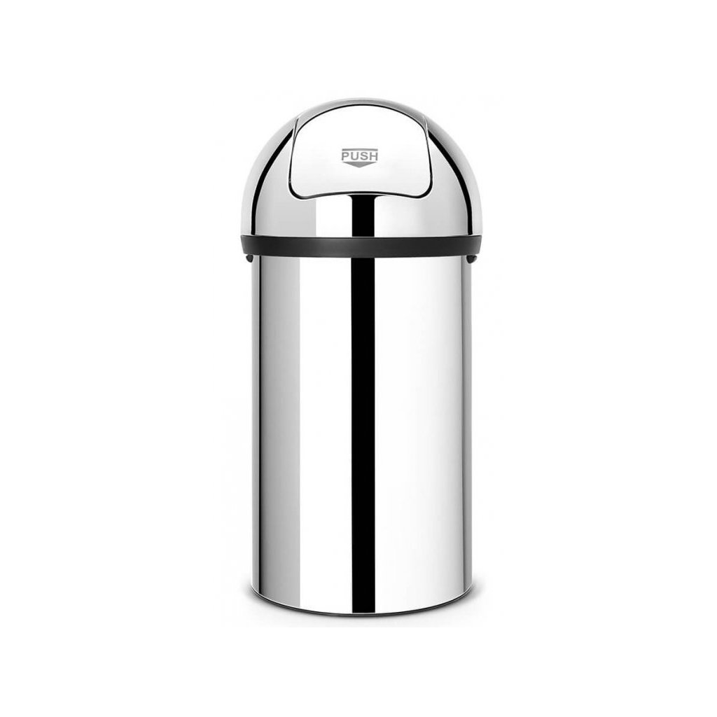Mülleimer PUSH BIN 60 l, Stahl glänzend, Brabantia