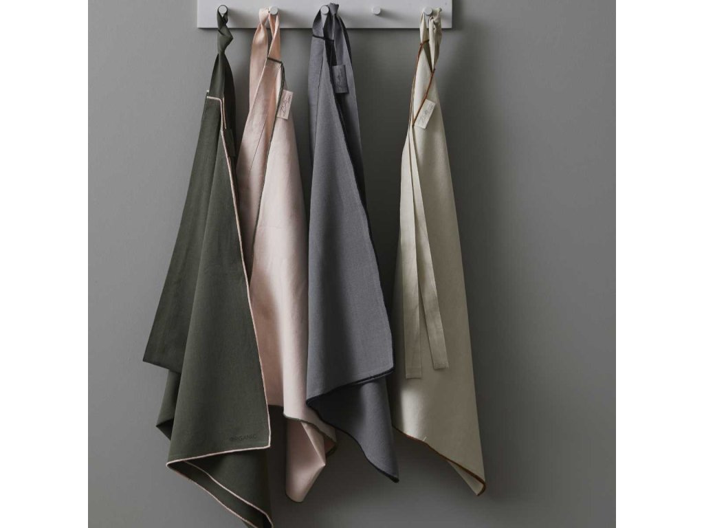 Kochschürze ORGANIC 70 x 180 cm, grau, BITZ