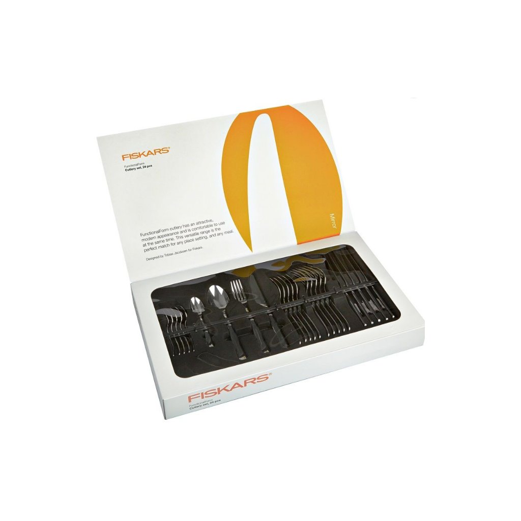 Besteckset FUNCTIONAL FORM, 24-teilig, glänzend, Fiskars
