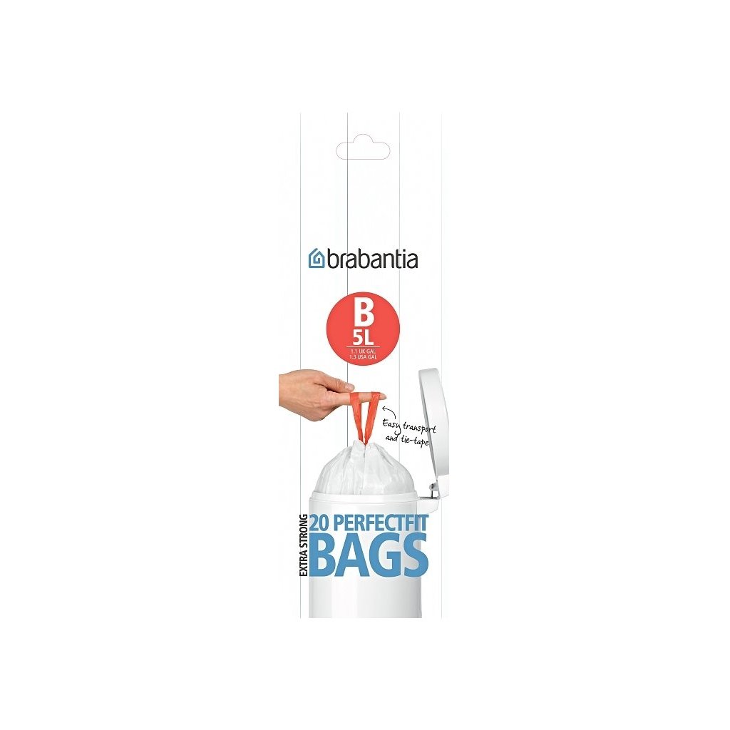 Müllbeutel B PerfectFit 5 l, 20 Stück, Brabantia