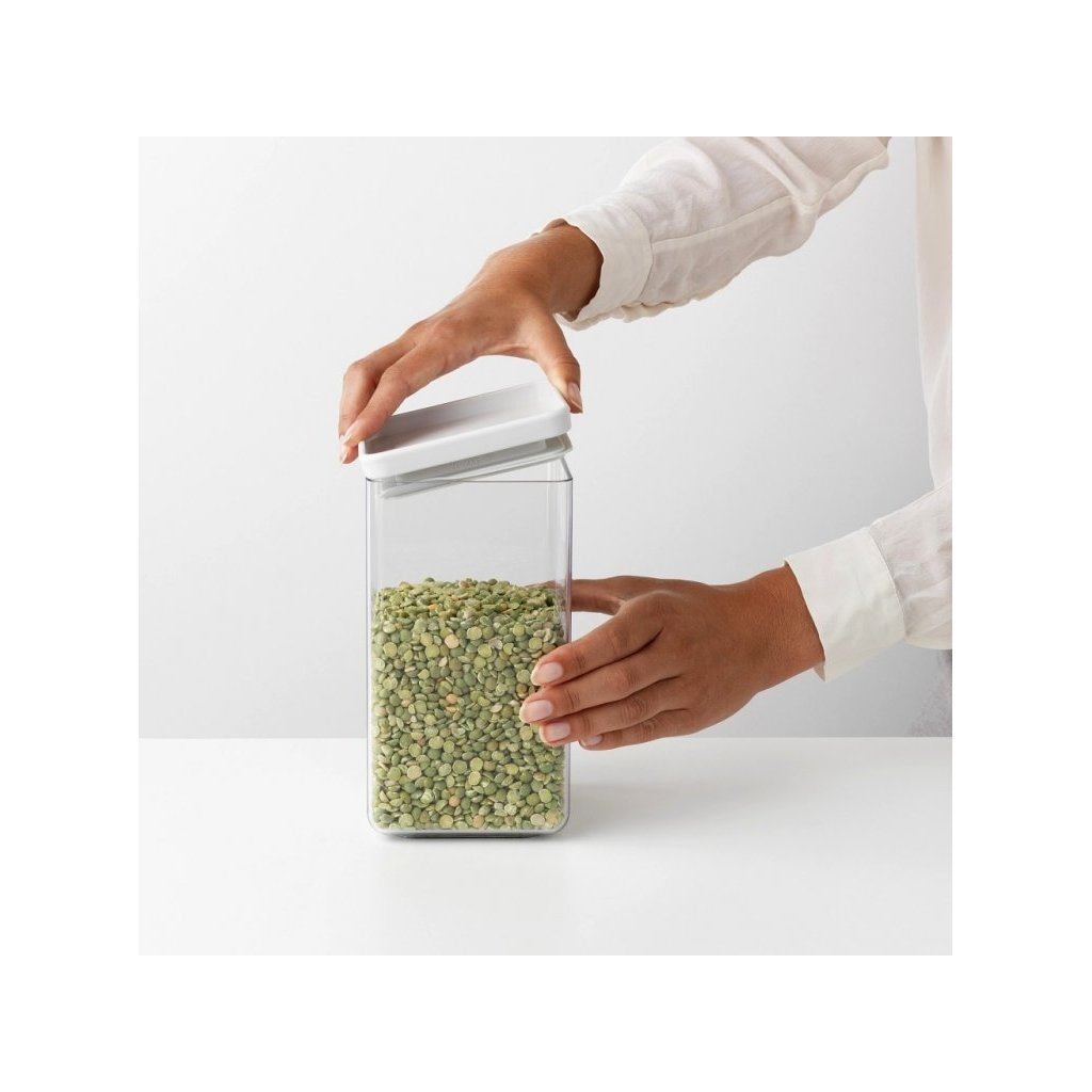 Vorratsdose TASTY PLUS 1,6 l, hellgrau, Kunststoff, Brabantia