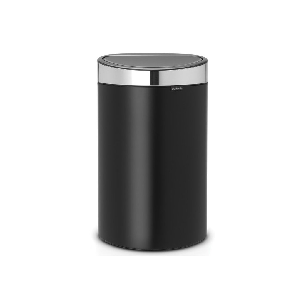 Touch Mülleimer TOUCH BIN NEW 40 l, mattschwarz mit mattem Deckel, Brabantia