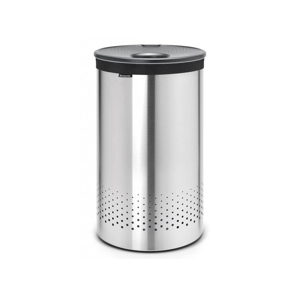 Wäschekorb 60 l, Stahl matt, Brabantia