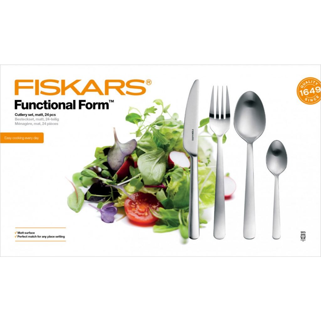 Besteckset FUNCTIONAL FORM, 24-teilig, Fiskars
