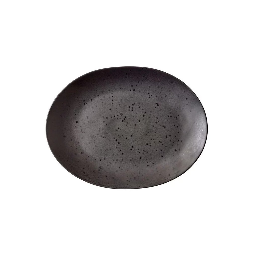 Servierteller 30 cm, schwarz, Bitz