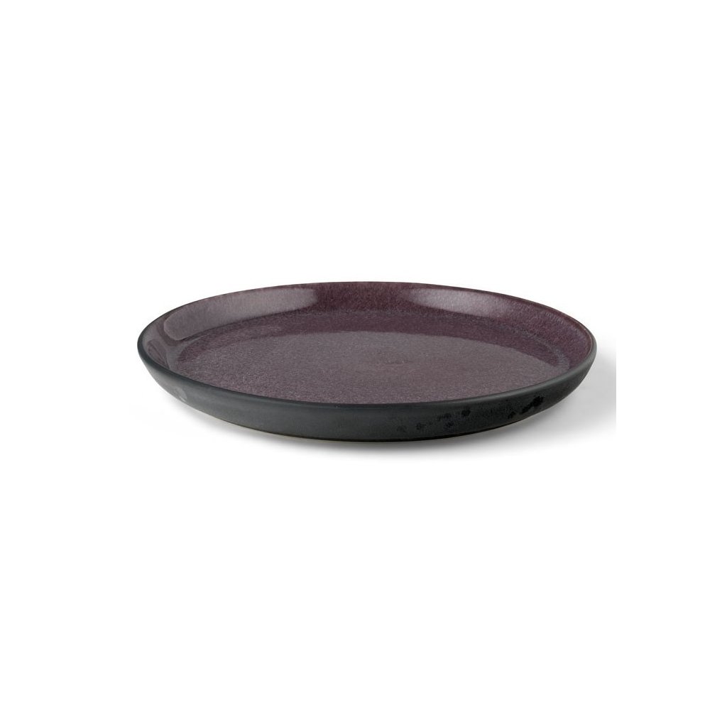 Dessertteller 21 cm, schwarz/lila, Bitz