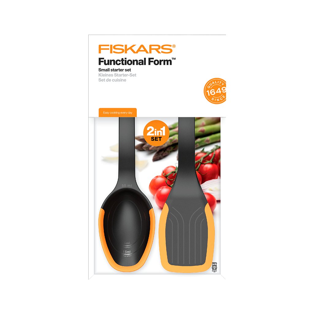 Kochlöffel und Kuchenwender FUNCTIONAL FORM Set, Fiskars