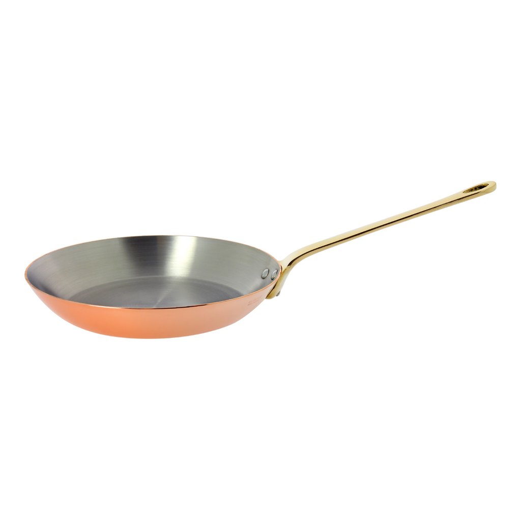 Kupferpfanne mit Bronze Griff O 24 cm Unschuldig de Buyer