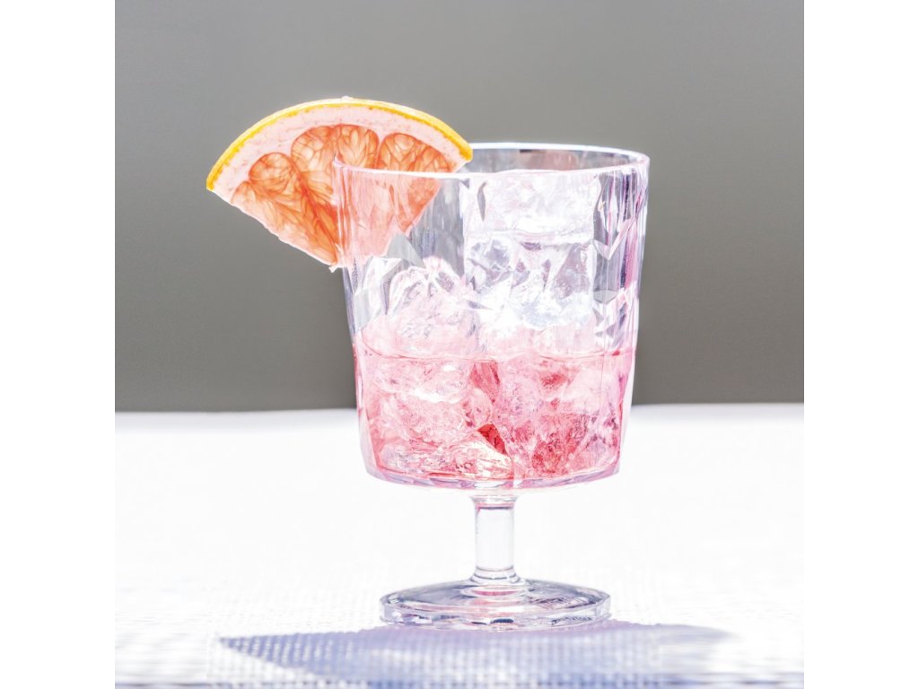 Weinglas Kunststoff CLUB S 250 ml, grau transparent , Koziol