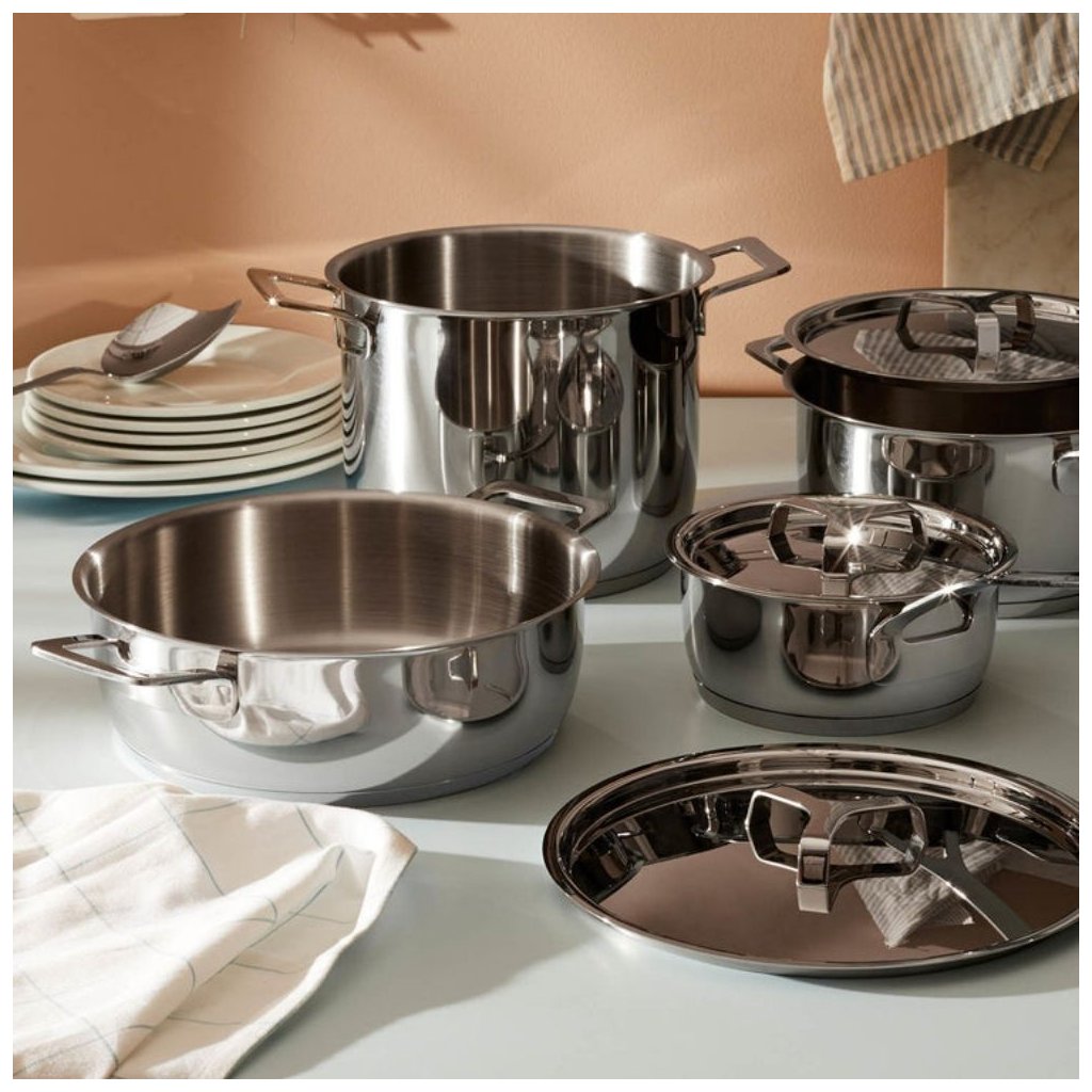 Topfset POTS & PANS, 9-teilig, Edelstahl, Alessi