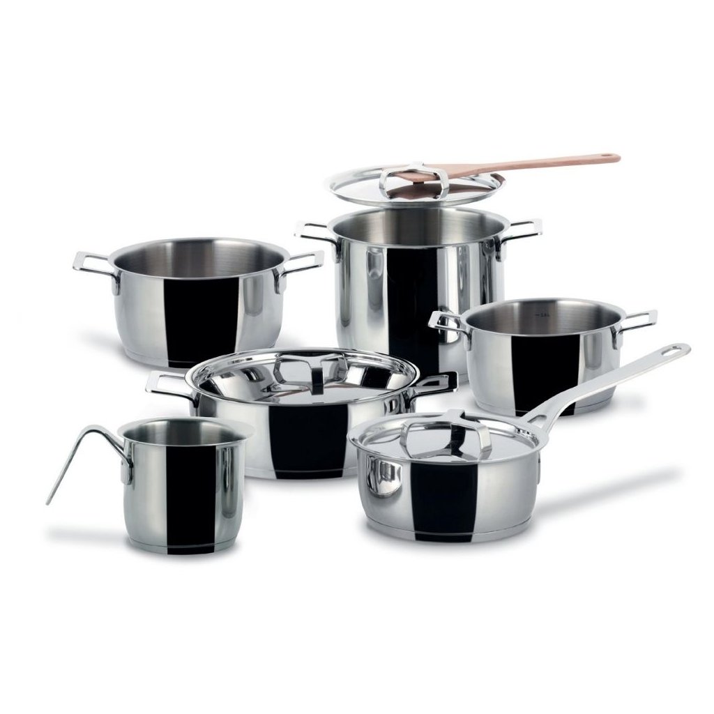 Topfset POTS & PANS, 9-teilig, Edelstahl, Alessi