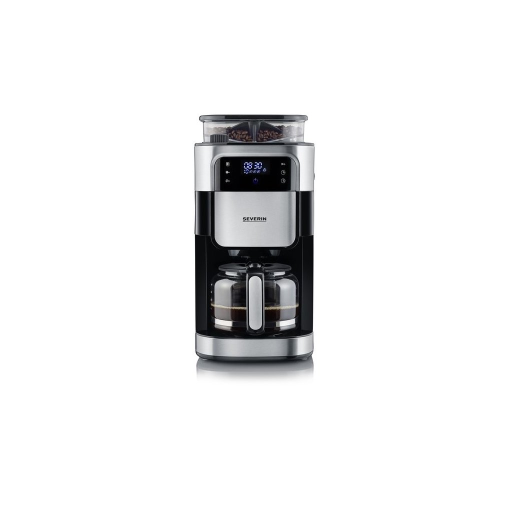 Filterkaffeemaschine KA 4813, mit Kaffeemühle, schwarz, Severin