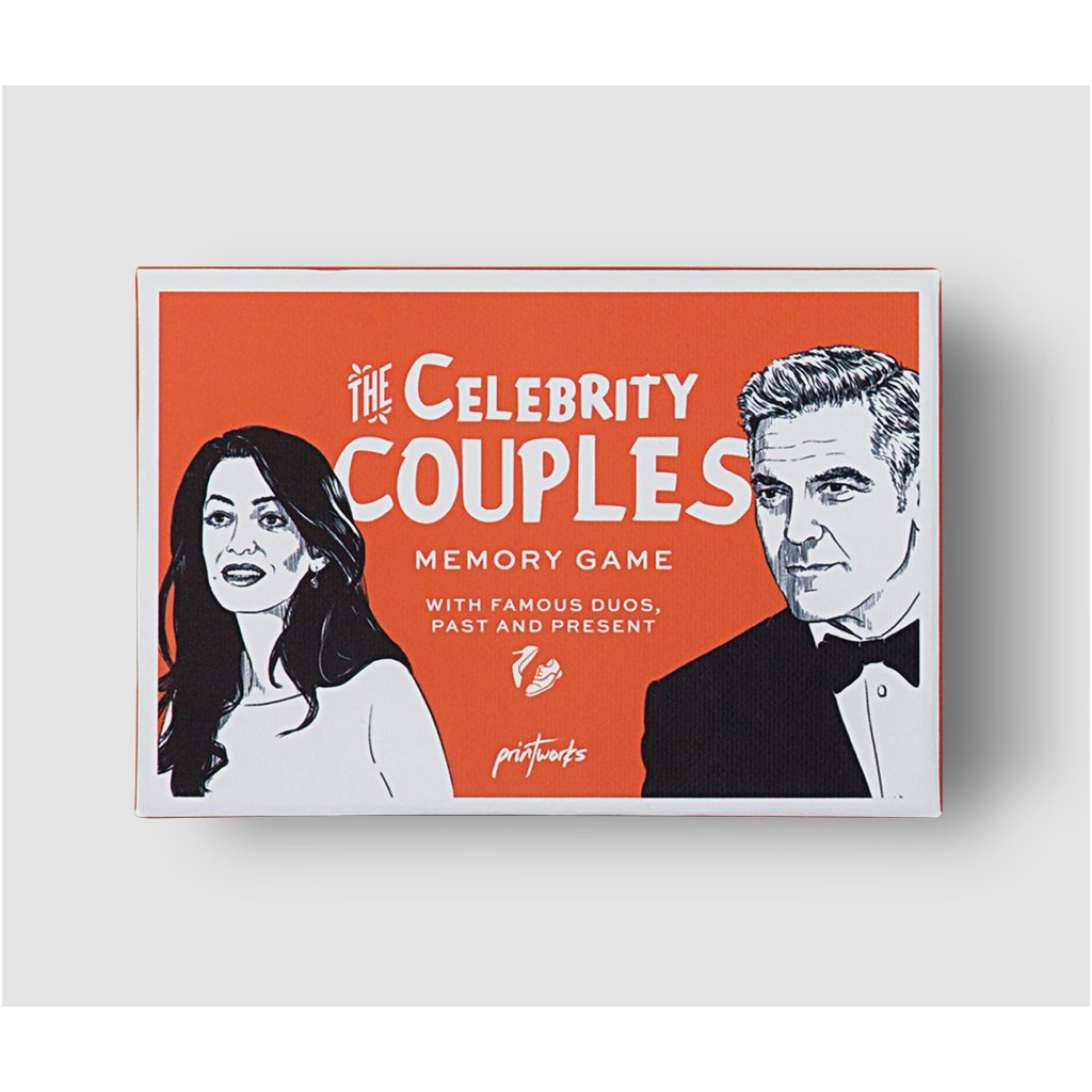 Memory Spiel CELEBRITY COUPLES, 50 Karten, Printworks