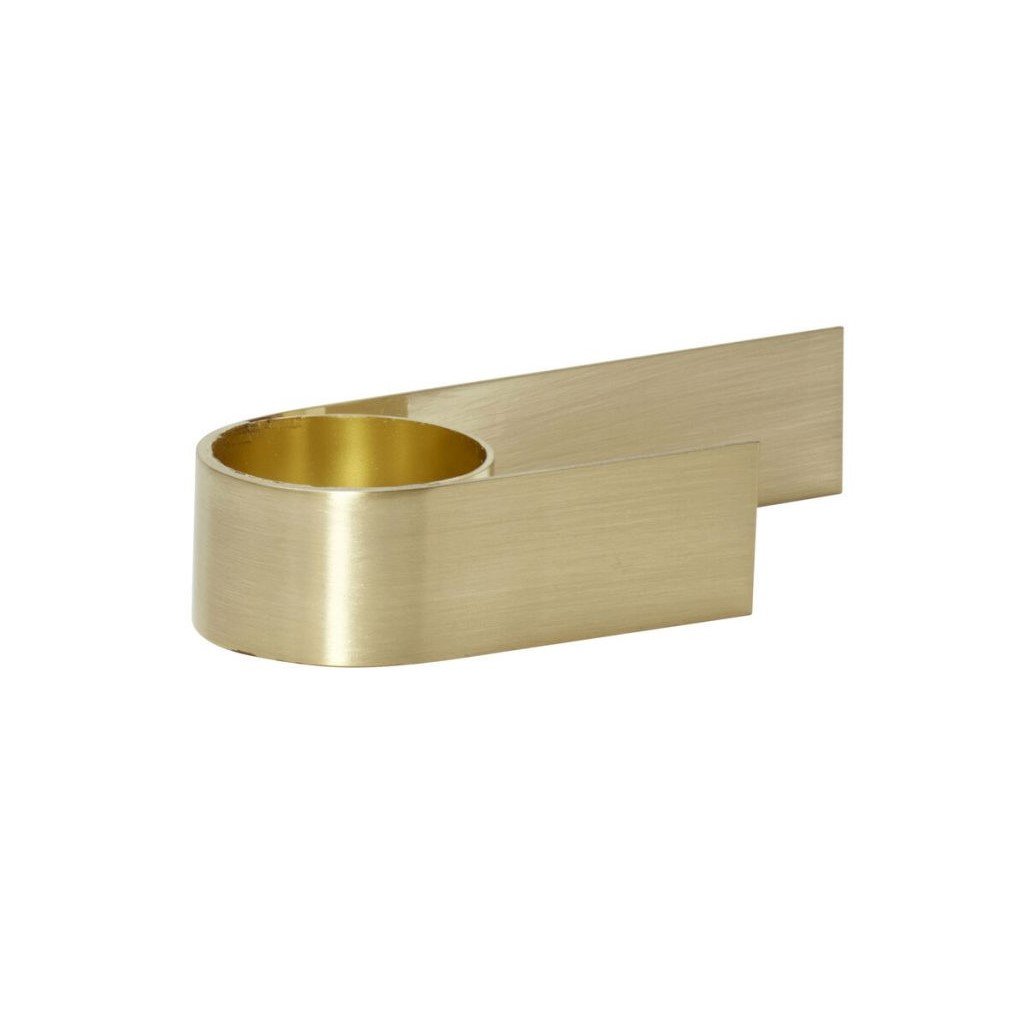 Teelichthalter ROLL Messing, Hübsch
