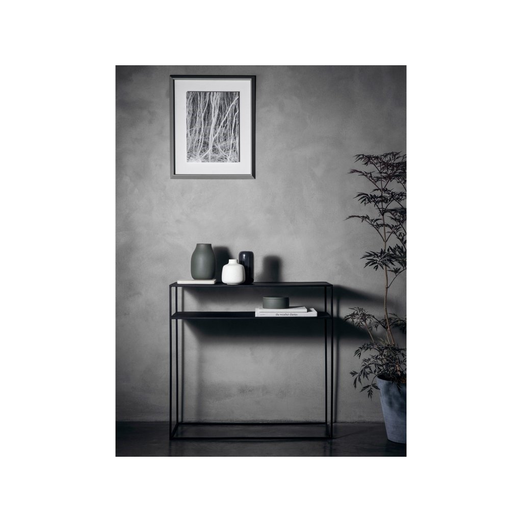 Konsolentisch Sideboard FERA 85 cm, schwarz, Stahl, Blomus