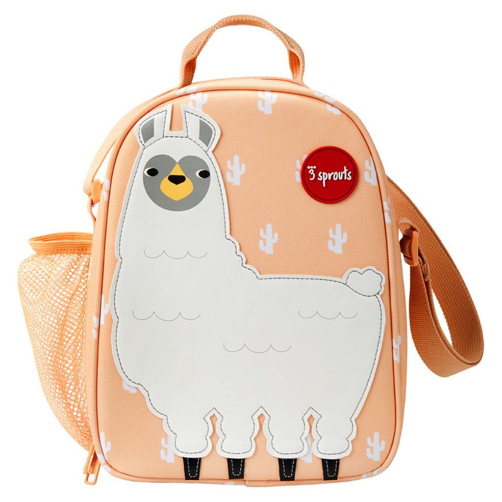 Kinder Lunch Bag Rucksack LAMA, 20 cm, orange, 3 Sprouts