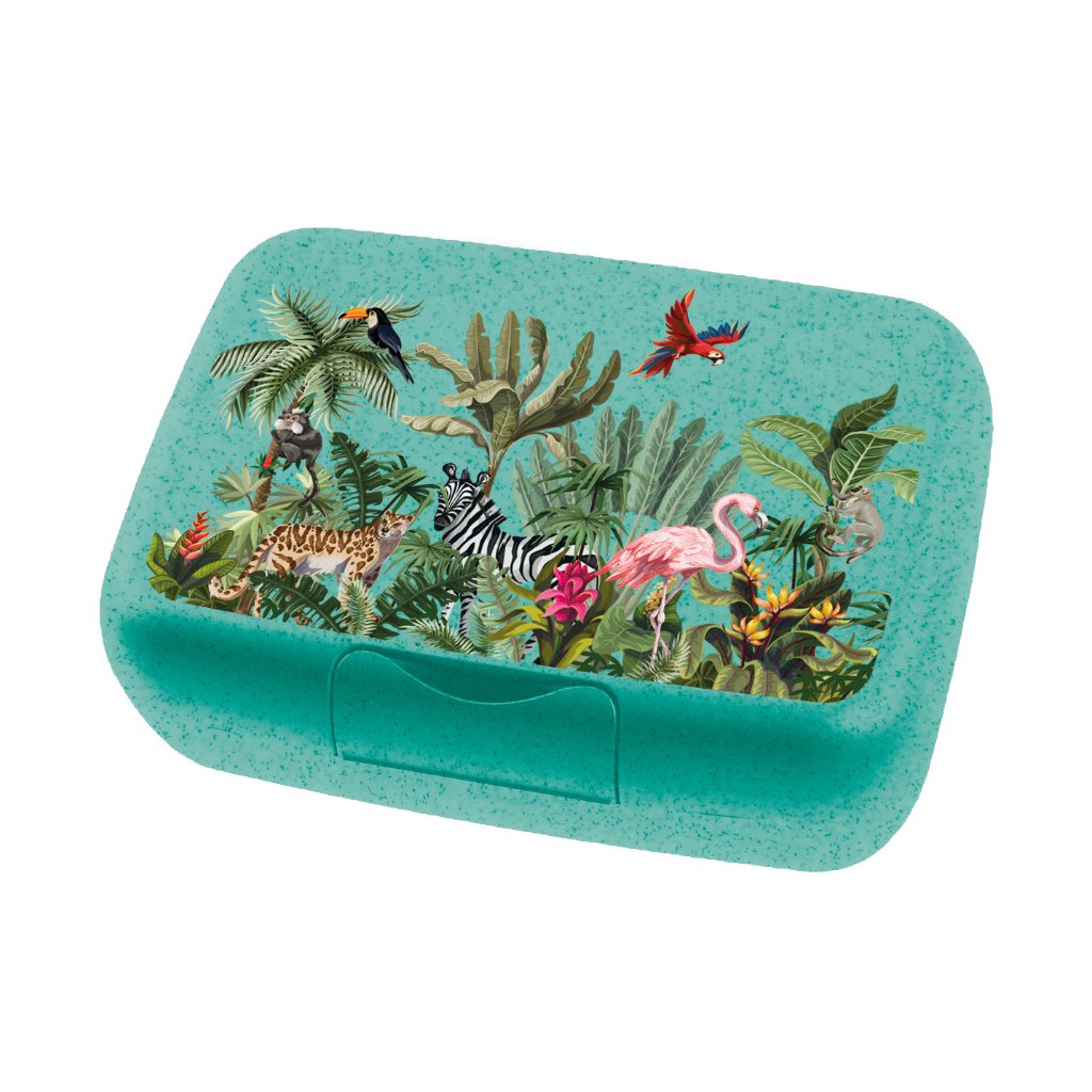 Kinder Lunchbox CANDY L JUNGLE, blau, Koziol