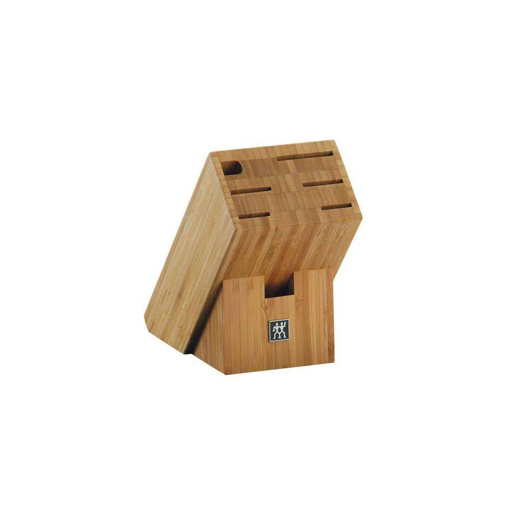 Messerblock, für 5 Messer, Wetzstahl und Schere, Bambus, Zwilling