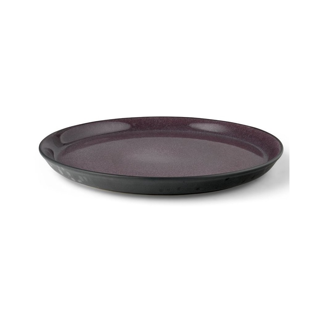 Speiseteller 27 cm, schwarz/lila, Bitz