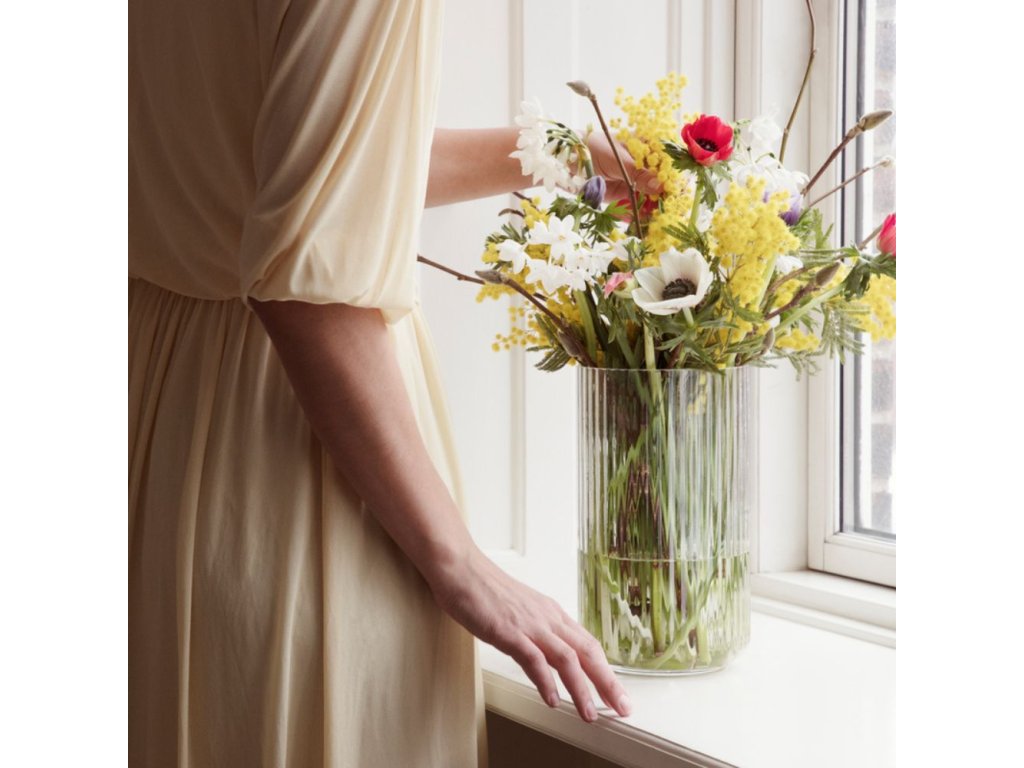 Vase 25 cm, Klarglas, Lyngby