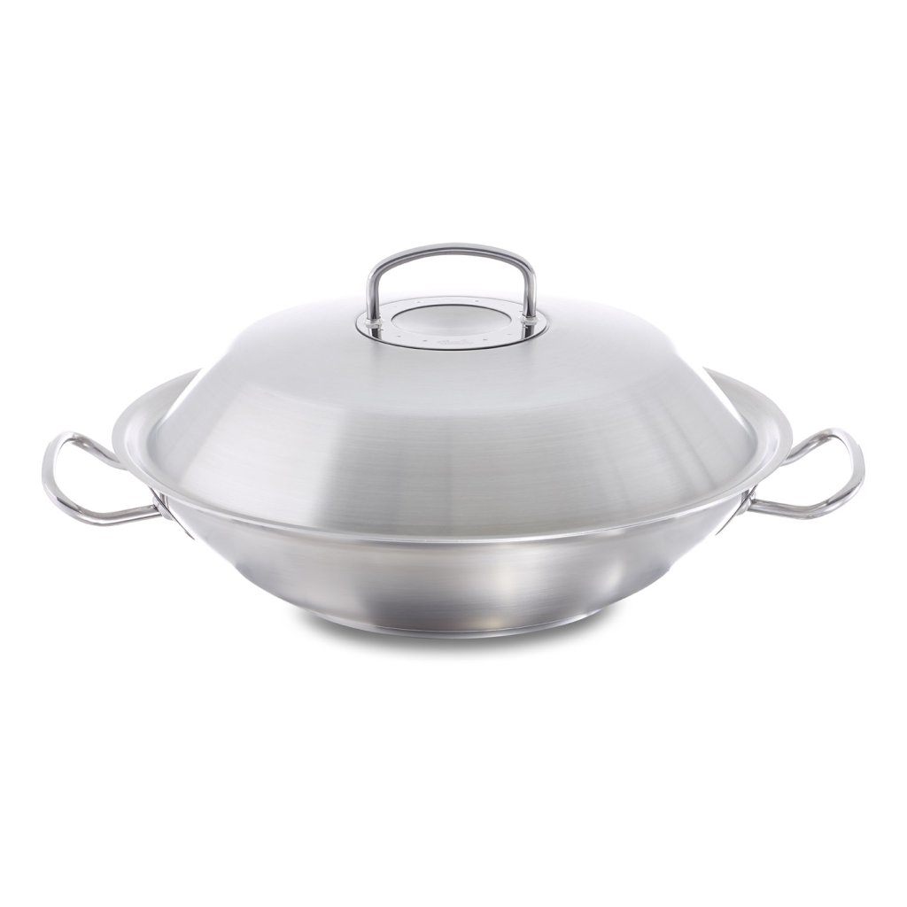 Wok ORIGINAL PROFI COLLECTION 35 cm, Edelstahl-Deckel, Fissler