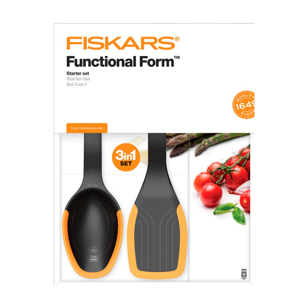 Küchenutensilien Set STARTING TOOLS FUNCTIONAL FORM, 3-teilig, Fiskars