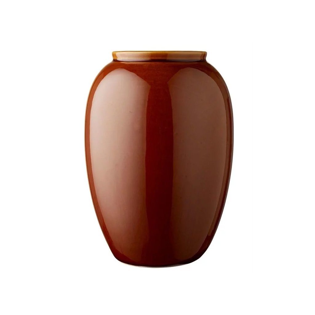 Vase 50 cm, Bernstein, Steinzeug, Bitz