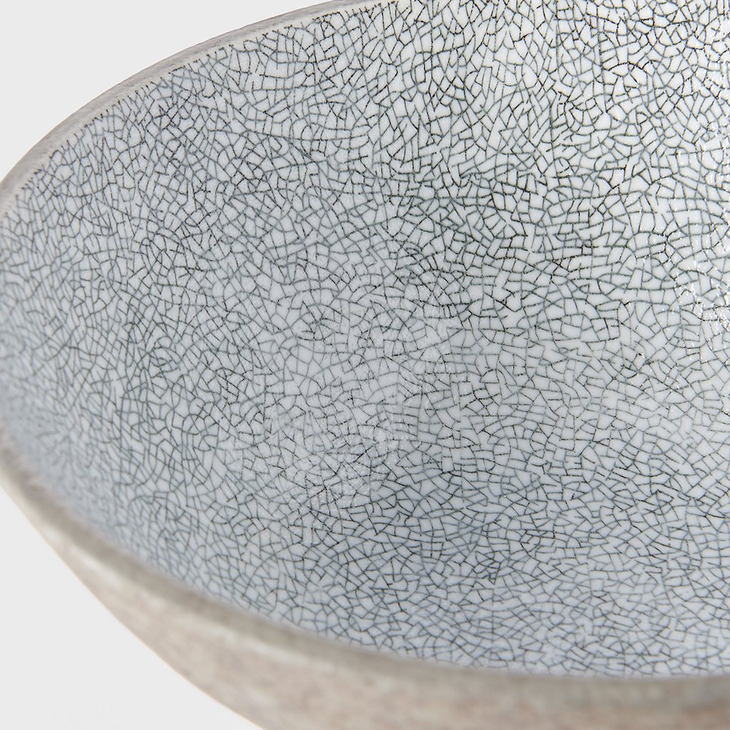 Udon Schale CRAZED GREY 19,5 cm, 800 ml, MIJ