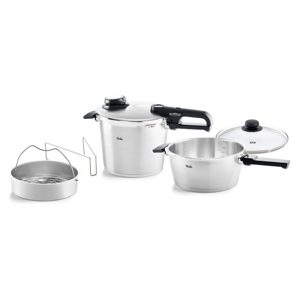 Schnellkochtopf VITAVIT PREMIUM, 2er-Set, 6 l und 3,5 l, Fissler