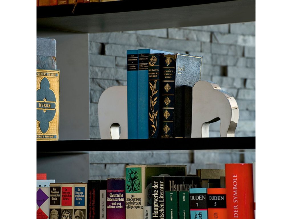 Buchstütze ELEPHANT 20 cm, Silber, Philippi