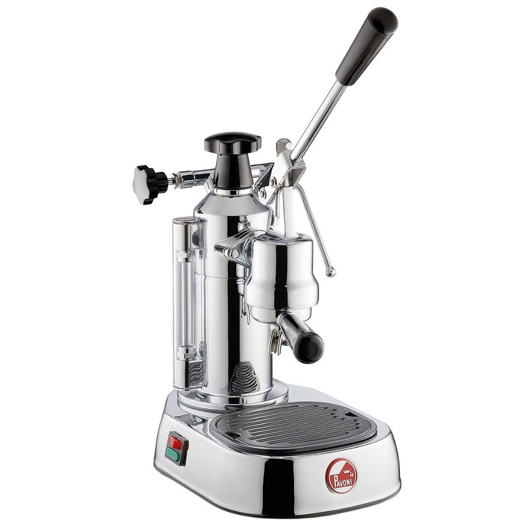 Handhebelmaschine EUROPICCOLA LUSSO, Silber, Kunststoffgriff, La Pavoni