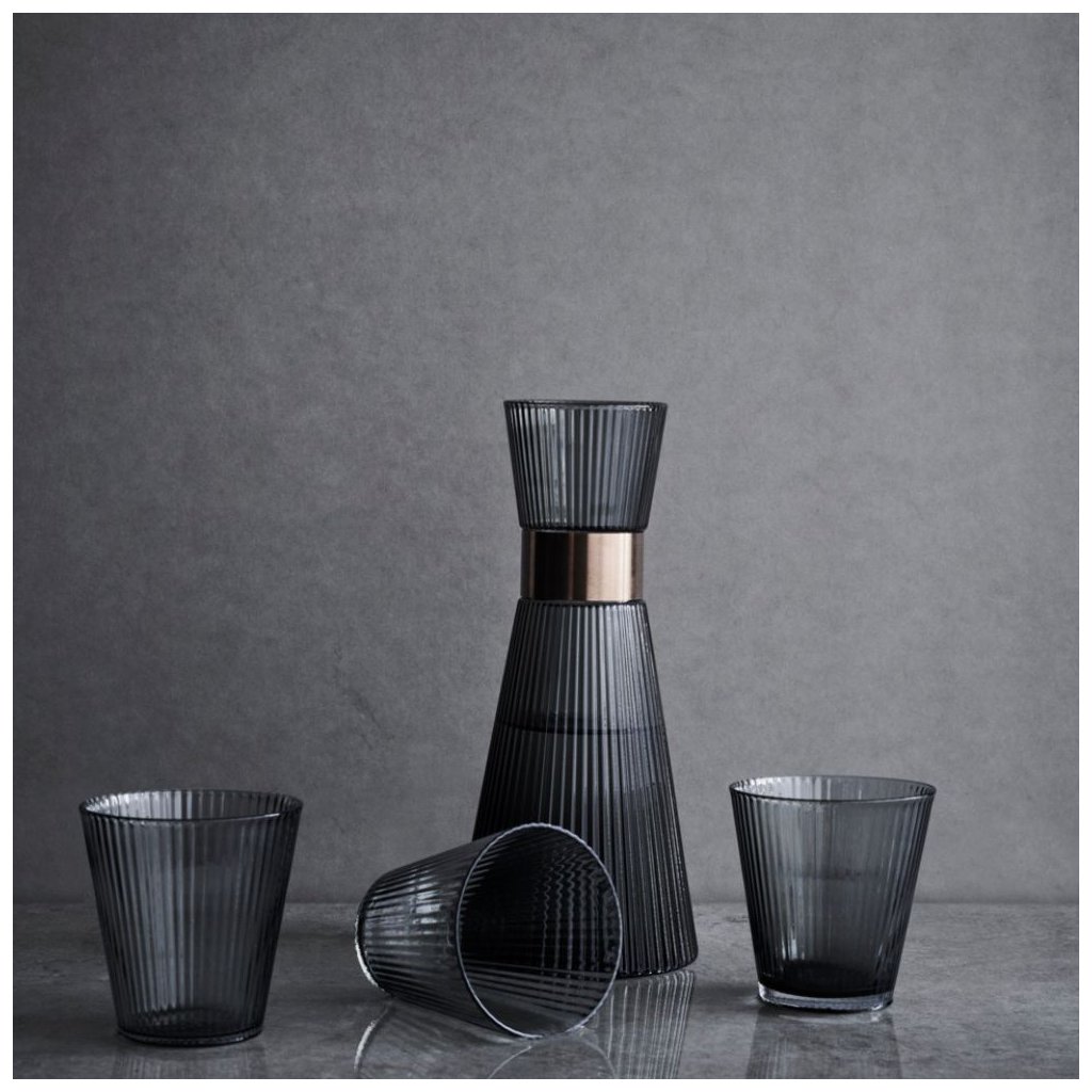 Trinkglas NOUVEAU, 4er-Set, 260 ml, Smoke, Rosendahl