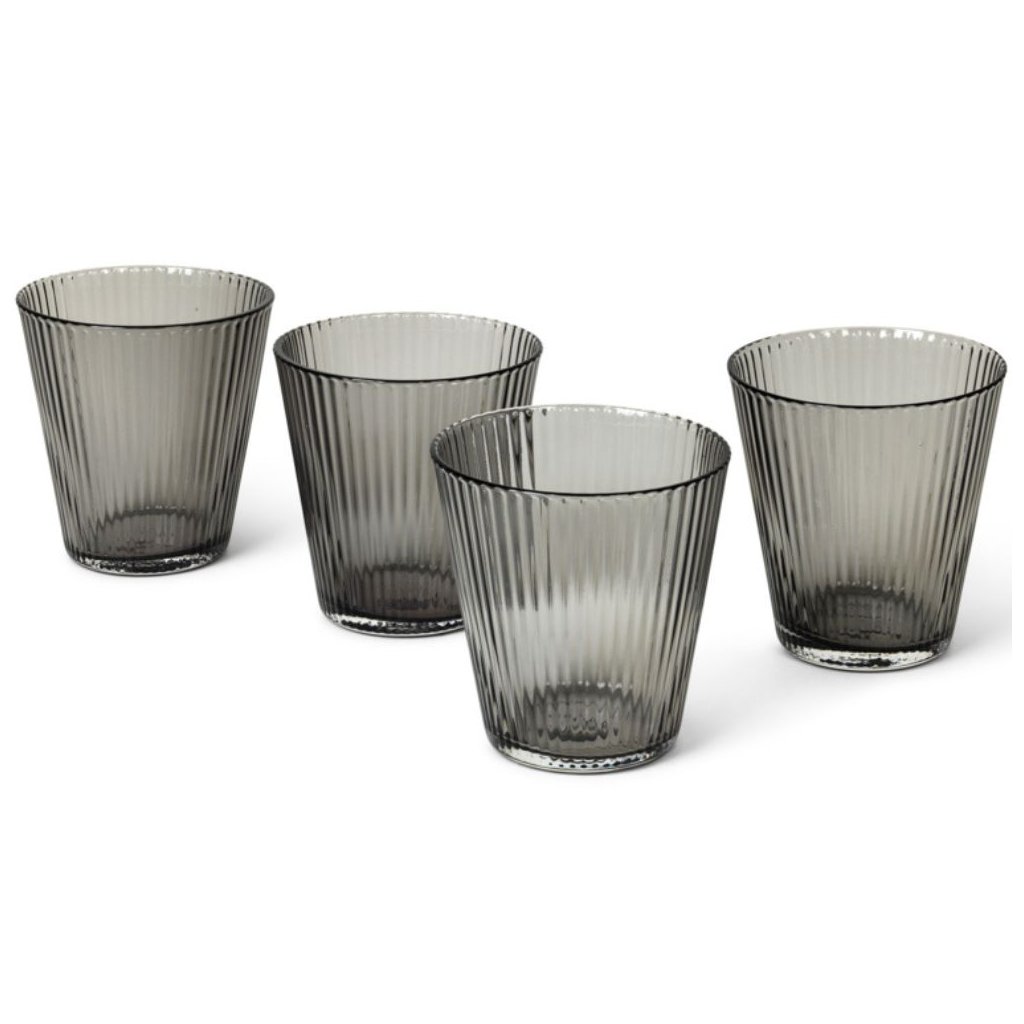 Trinkglas NOUVEAU, 4er-Set, 260 ml, Smoke, Rosendahl